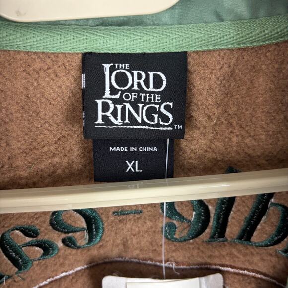 Lord of the Rings Fellowship Sherpa Sweater Jacket Middle Earth XL NEW - Picture 7 of 10